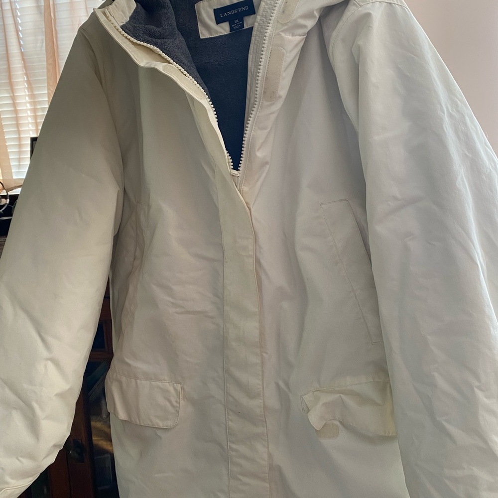 Lands' End Women's White Jacket